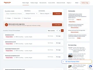 AngoRecruta platform preview AngoRecruta platform preview