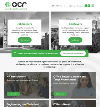 Anne Corder Recruitment platform preview