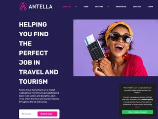 Antella Travel Recruitment platform preview Antella Travel Recruitment platform preview