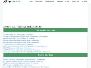 AP Careers.in screenshot preview