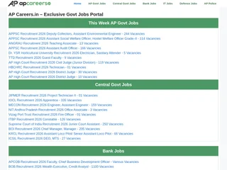 AP Careers.in platform preview AP Careers.in platform preview
