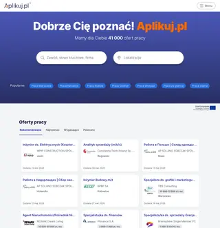 Aplikuj.pl platform preview