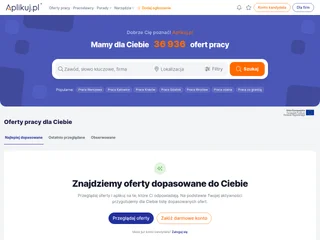 Aplikuj.pl platform preview