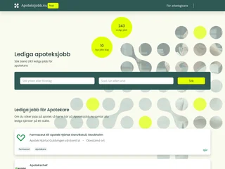 apoteksjobb.nu screenshot preview