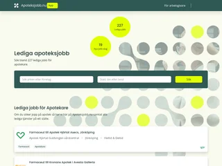 Apoteksjobb.nu platform preview