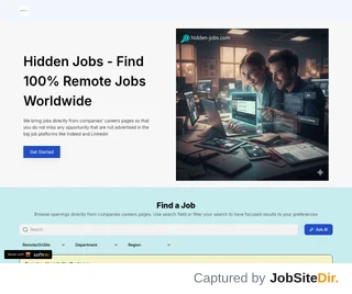 Hidden Jobs platform preview Hidden Jobs platform preview