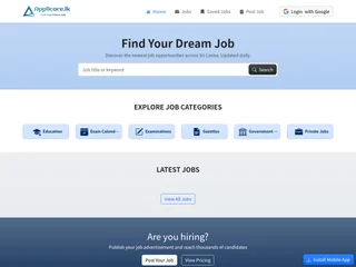 Applicare.lk platform preview