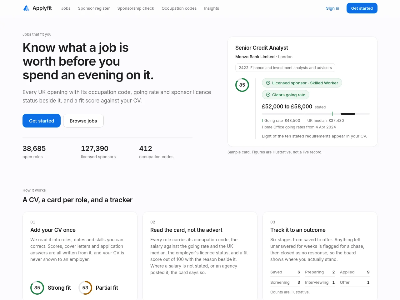Applyfit screenshot Applyfit job board platform screenshot showing job search interface