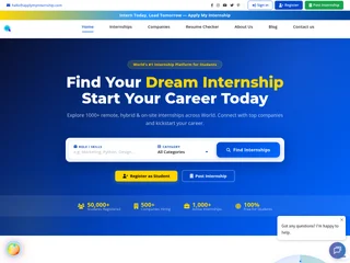 Apply My Internship platform preview Apply My Internship platform preview