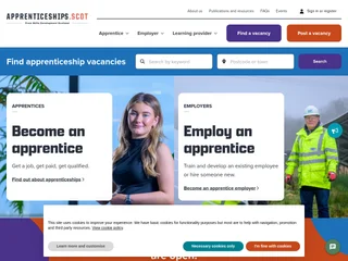 Apprenticeships.scot screenshot preview Apprenticeships.scot screenshot preview
