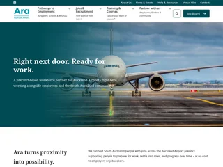 Ara Auckland Airport Jobs & Skills Hub screenshot preview
