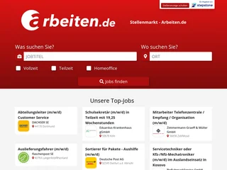 arbeiten.de platform preview
