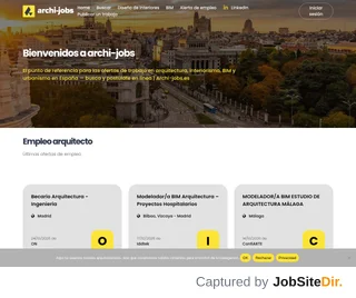 Archi-jobs.es platform preview Archi-jobs.es platform preview