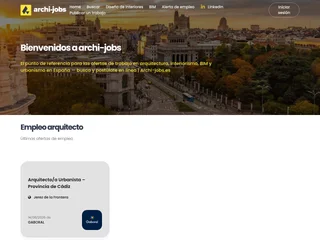 Archi-jobs.es screenshot preview
