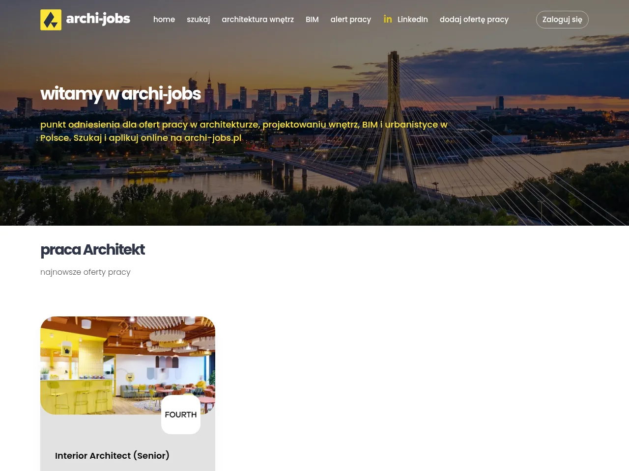 Archi-Jobs screenshot Archi-Jobs job board platform screenshot showing job search interface