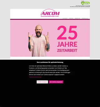 ARCOM Personaldienstleistungen screenshot preview