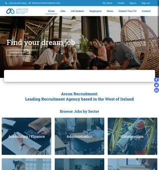 Arcon Recruitment Agency platform preview