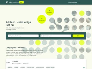 Arkitektjobb.nu platform preview Arkitektjobb.nu platform preview