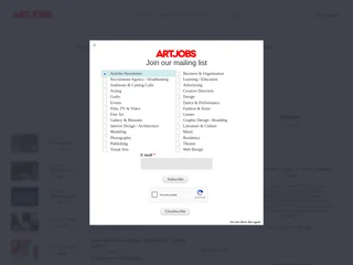 ArtJobs platform preview ArtJobs platform preview