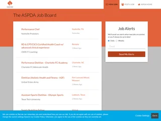The ASPDA Job Board screenshot preview