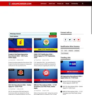 AssamCareer.com platform preview