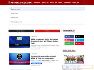 AssamCareer.com platform preview AssamCareer.com platform preview