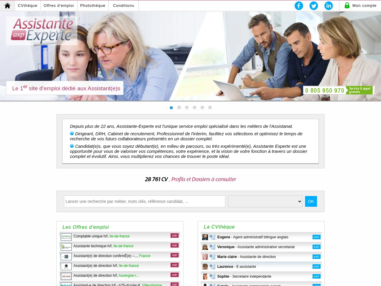 Assistante-Experte screenshot Assistante-Experte website screenshot
