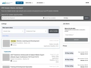 ATD Greater Atlanta Chapter Job Board platform preview