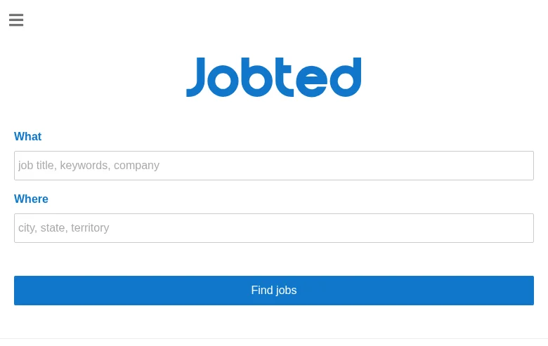 Jobted screenshot Jobted job board platform screenshot showing job search interface