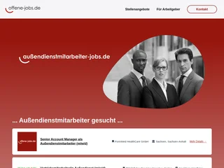 Außendienstmitarbeiter-Jobs.de platform preview