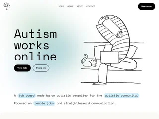 Autism Works Online platform preview Autism Works Online platform preview
