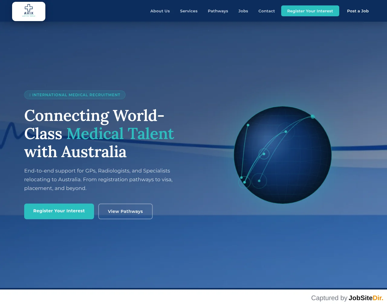 Avix Medical Group website screenshot