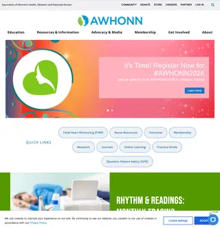 AWHONN - Association of Women's Health, Obstetric and Neonatal Nurses platform preview