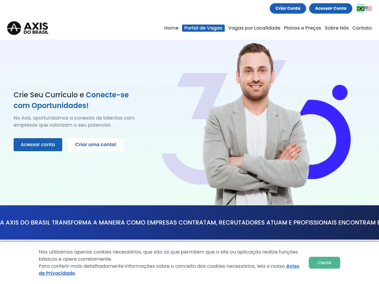 Emprega360 | Axis do Brasil screenshot Emprega360 | Axis do Brasil website screenshot