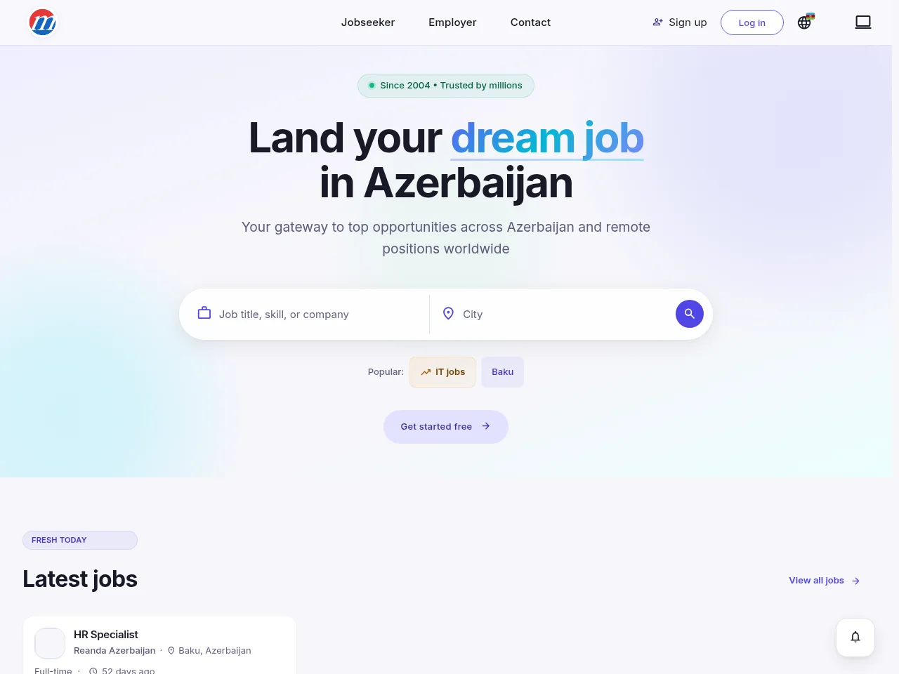 Mustakbil screenshot Mustakbil job board platform screenshot showing job search interface