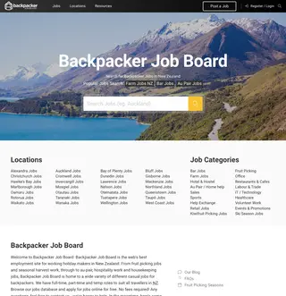 Backpacker Job Board NZ platform preview