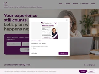 BacktoWorkConnect.ie platform preview BacktoWorkConnect.ie platform preview