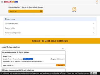 Bahrain Jobs Here platform preview Bahrain Jobs Here platform preview