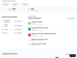BAjobs.ca screenshot preview