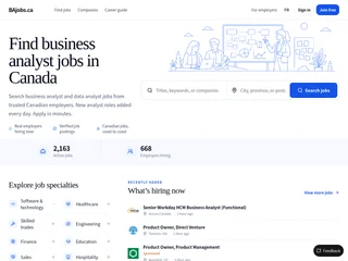 BAjobs.ca platform preview