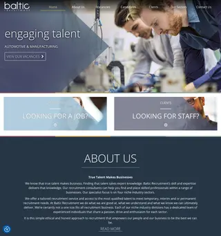 Baltic Recruitment platform preview