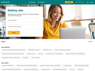 BankingJobs.ch platform preview BankingJobs.ch platform preview