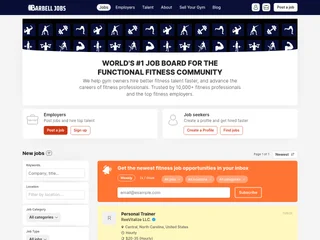Barbell Jobs platform preview Barbell Jobs platform preview