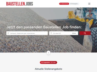 BAUSTELLEN.JOBS platform preview
