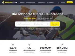 Baustellenjobs.de platform preview