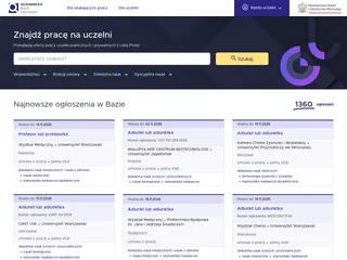 Akademicka Baza Ogłoszeń platform preview