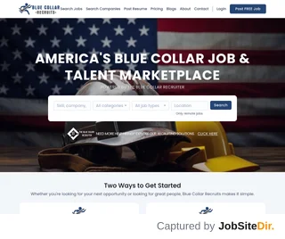 Blue Collar Recruits platform preview