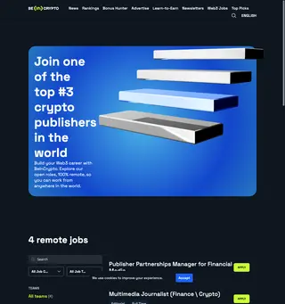 BeInCrypto platform preview