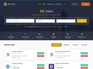 BE JOBS screenshot preview BE JOBS screenshot preview
