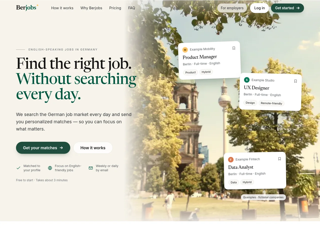 Berjobs screenshot Berjobs job board platform screenshot showing job search interface